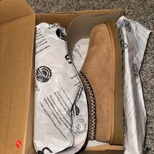 UGG Tan Suede Slip-On Shoes